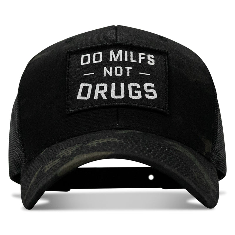 Load image into Gallery viewer, Do Milfs. Not Drugs. Patch Snapback HAT
