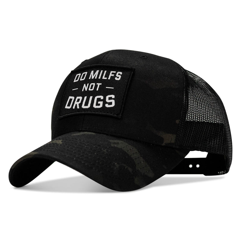 Load image into Gallery viewer, Do Milfs. Not Drugs. Patch Snapback HAT
