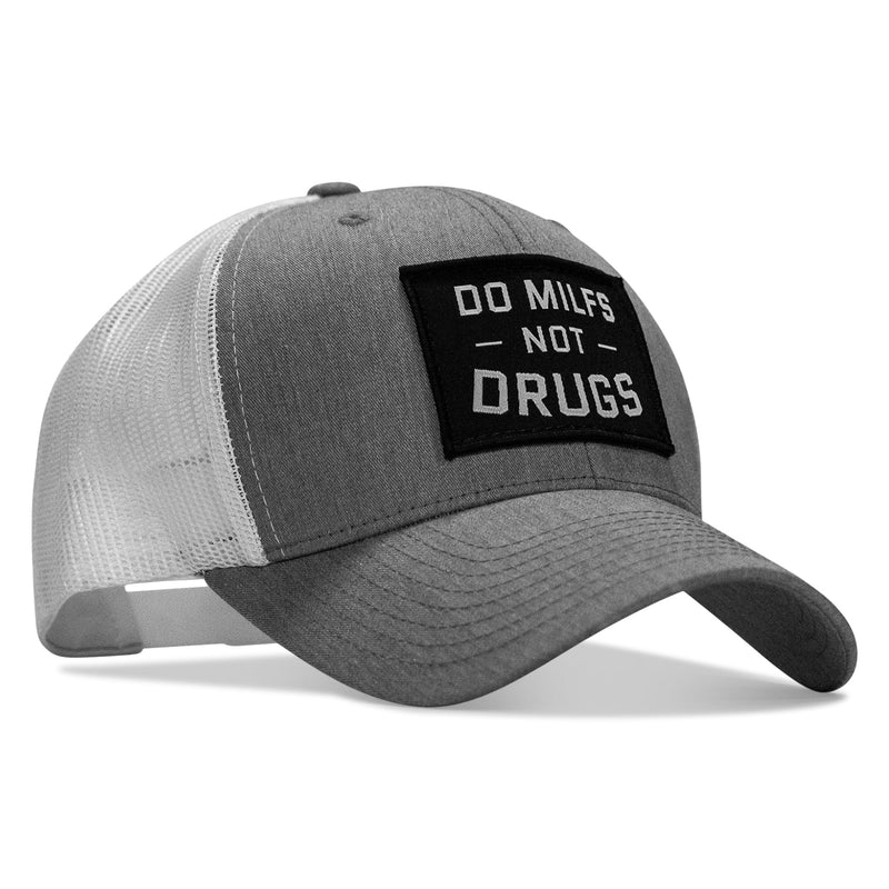 Load image into Gallery viewer, Do Milfs. Not Drugs. Patch Snapback HAT
