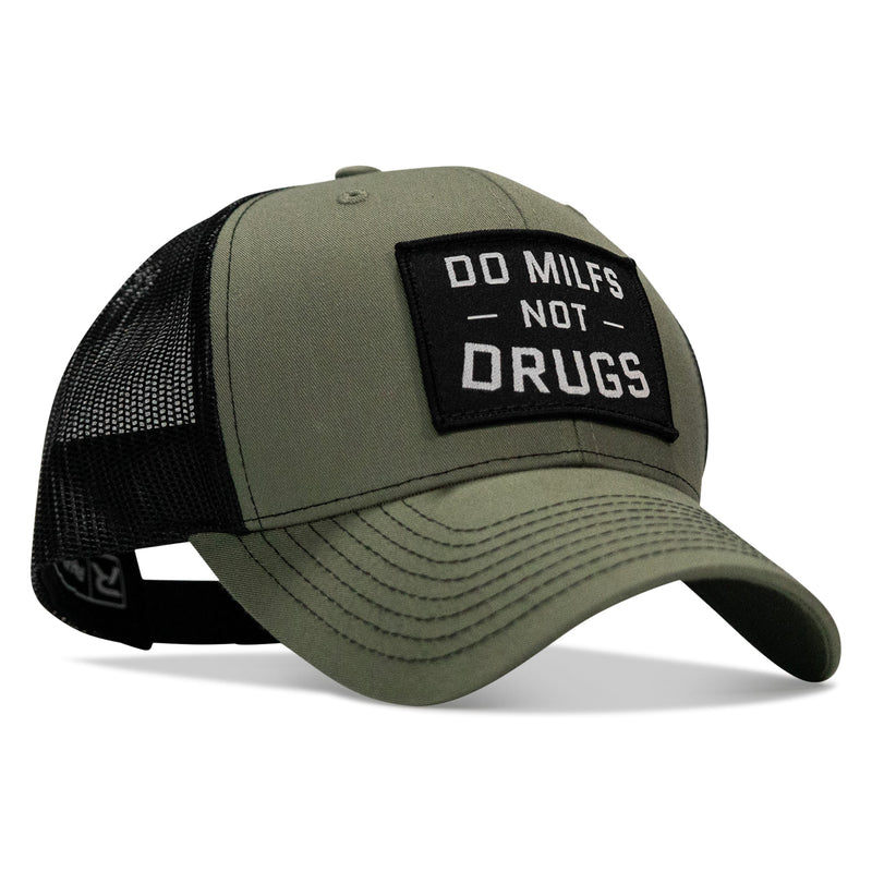 Load image into Gallery viewer, Do Milfs. Not Drugs. Patch Snapback HAT
