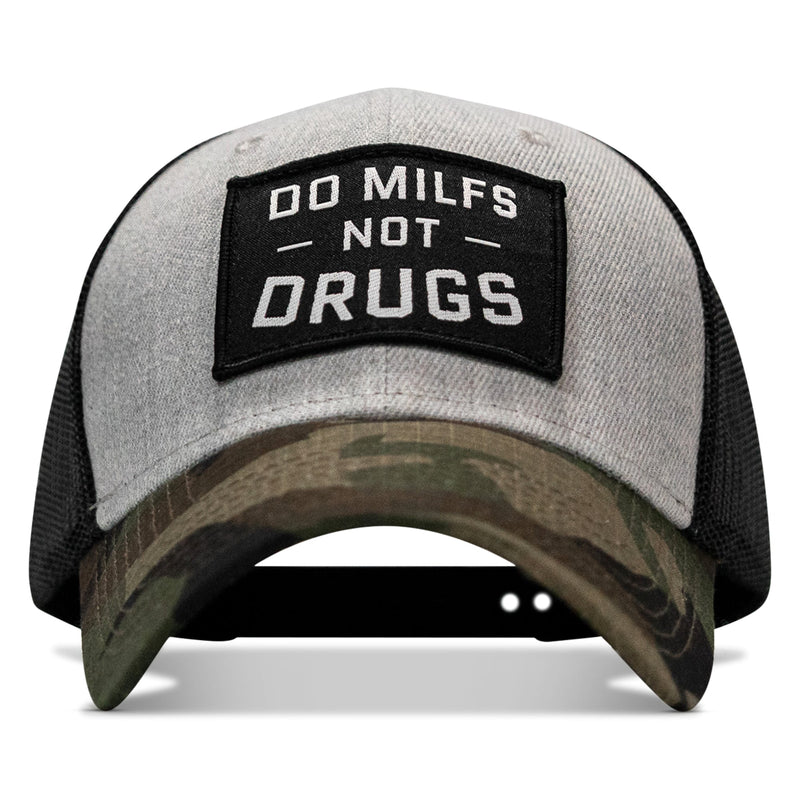 Load image into Gallery viewer, Do Milfs. Not Drugs. Patch Snapback HAT
