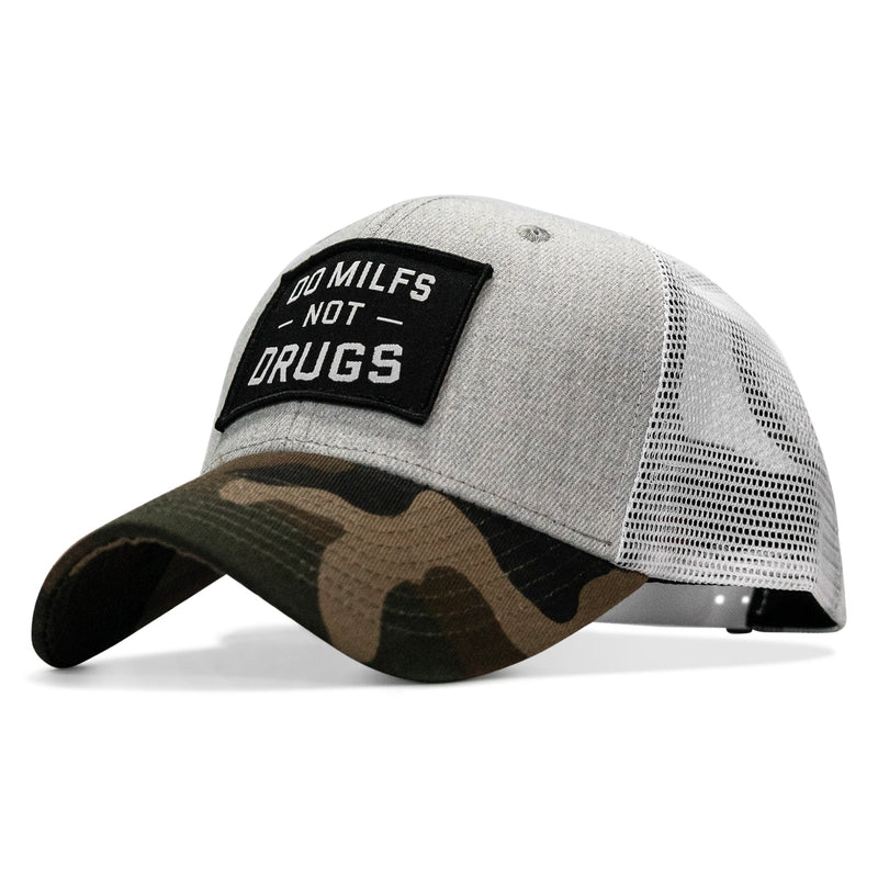 Load image into Gallery viewer, Do Milfs. Not Drugs. Patch Snapback HAT
