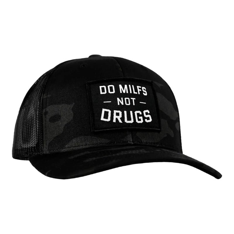 Load image into Gallery viewer, Do Milfs. Not Drugs. Patch Snapback HAT
