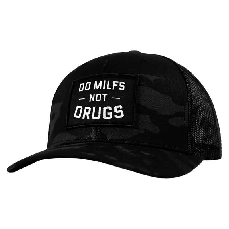 Load image into Gallery viewer, Do Milfs. Not Drugs. Patch Snapback HAT

