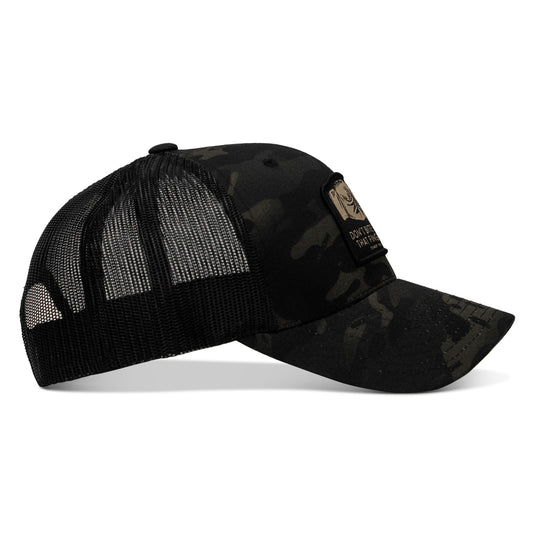 Don't Bite The Hand That Fingers you Patch Snapback Hat