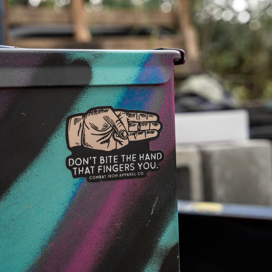 Don't Bite The Hand That Fingers You Decal