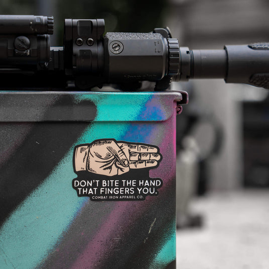 Don't Bite The Hand That Fingers You Decal