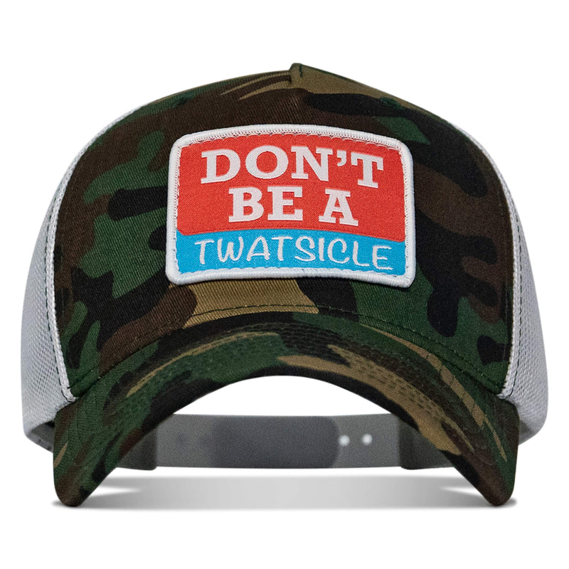 Load image into Gallery viewer, Don&#39;t Be A Twatsicle Patch Snapback Hat
