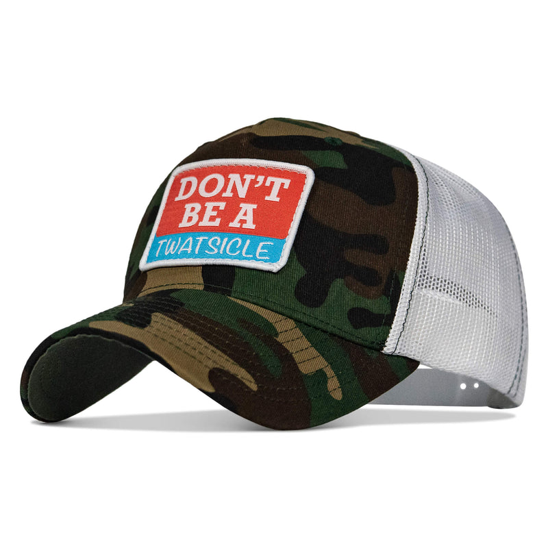 Load image into Gallery viewer, Don&#39;t Be A Twatsicle Patch Snapback Hat

