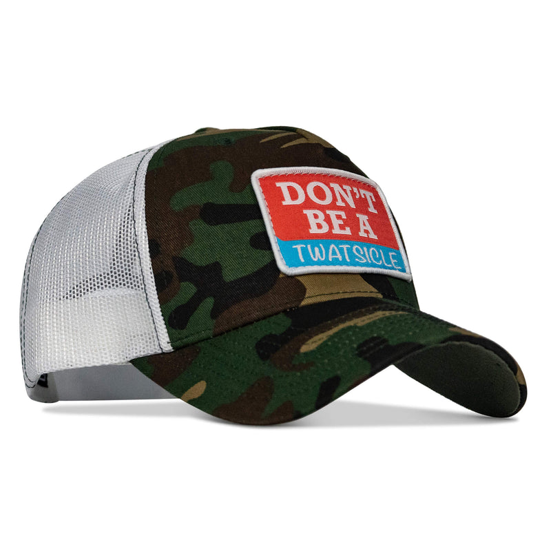 Load image into Gallery viewer, Don&#39;t Be A Twatsicle Patch Snapback Hat
