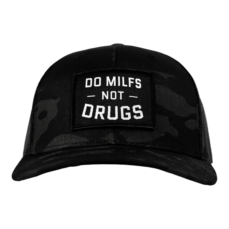 Load image into Gallery viewer, Do Milfs. Not Drugs. Patch Snapback HAT
