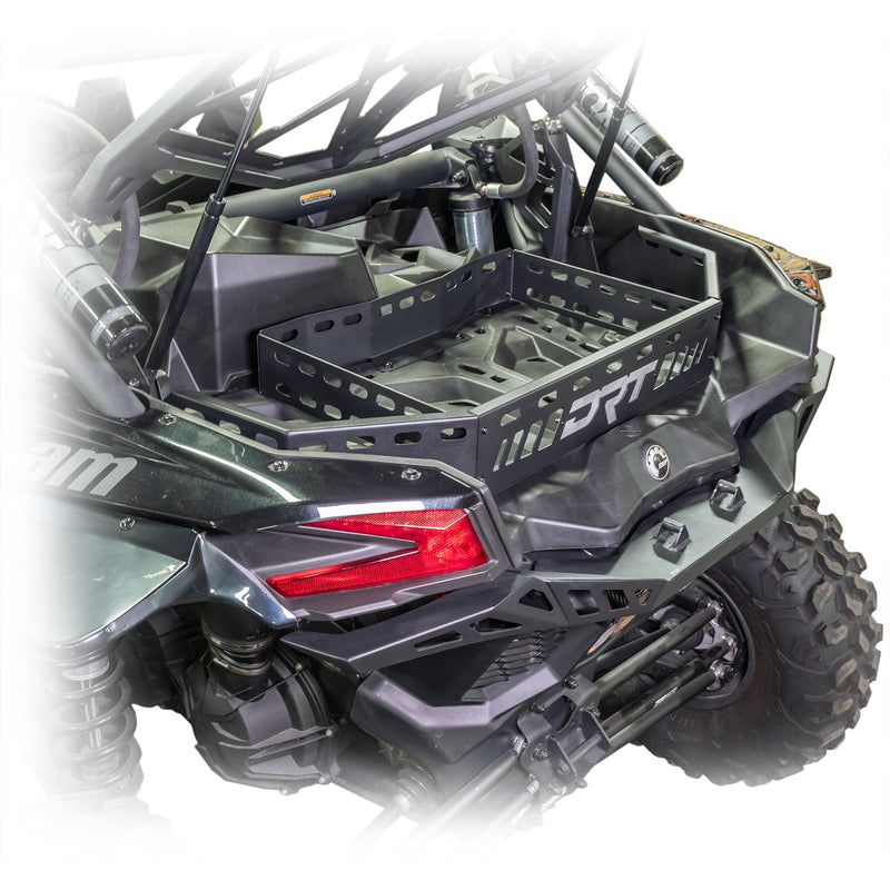Load image into Gallery viewer, Bolt-on cargo rack for Maverick X3, works independently or with bumper/tire rack
