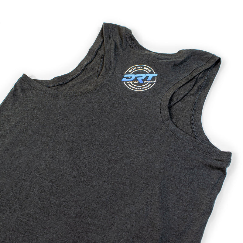Load image into Gallery viewer, Flat lay of a vintage-style women&#39;s tank top from DRT Motorsports
