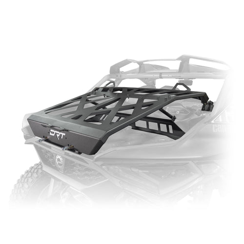 DRT can am maverick tire carrier, boxed design with multiple tie-down points