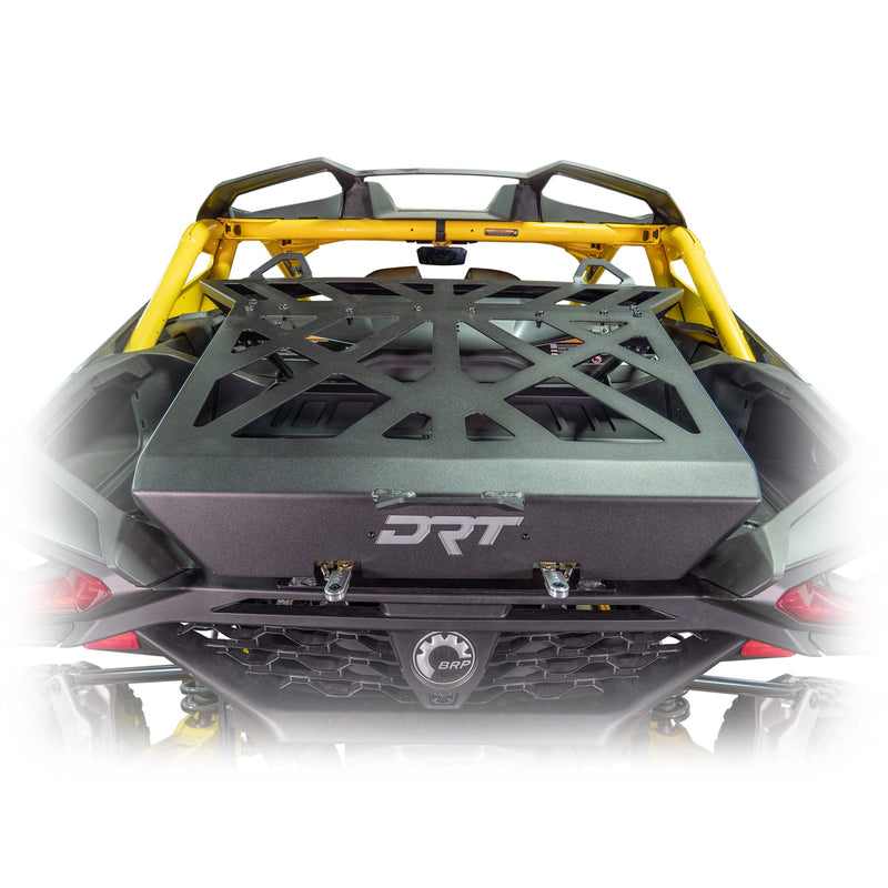 Load image into Gallery viewer, Bolt-on tire carrier for Can-Am Maverick R, works with factory or aftermarket cages
