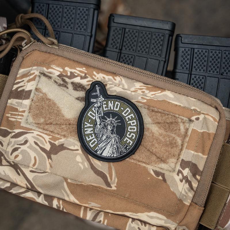 Load image into Gallery viewer, Deny. Defend. Depose. Velcro Patch
