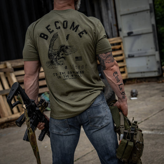 Become A Threat To The Darkness Men's T-Shirt