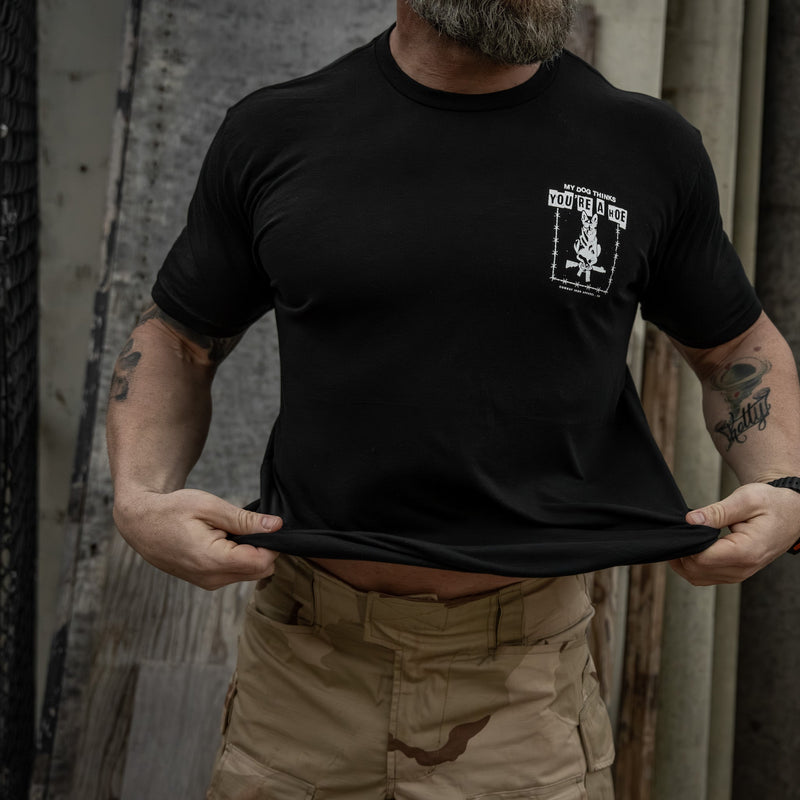 Load image into Gallery viewer, My Dog Thinks You're A Hoe Men's T-Shirt
