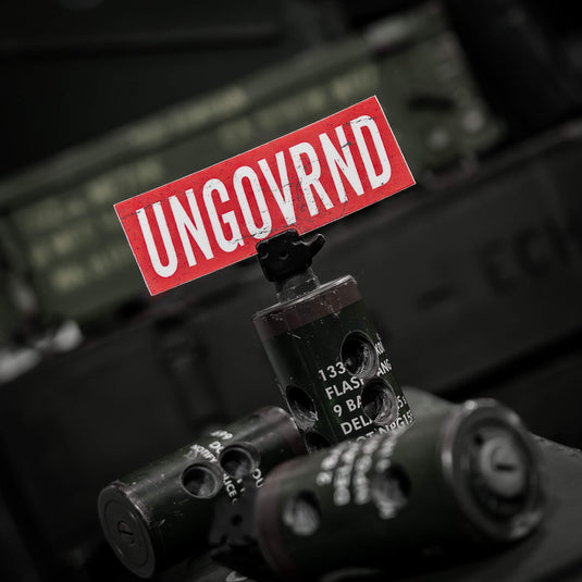 Ungovrnd Distressed Red Decal