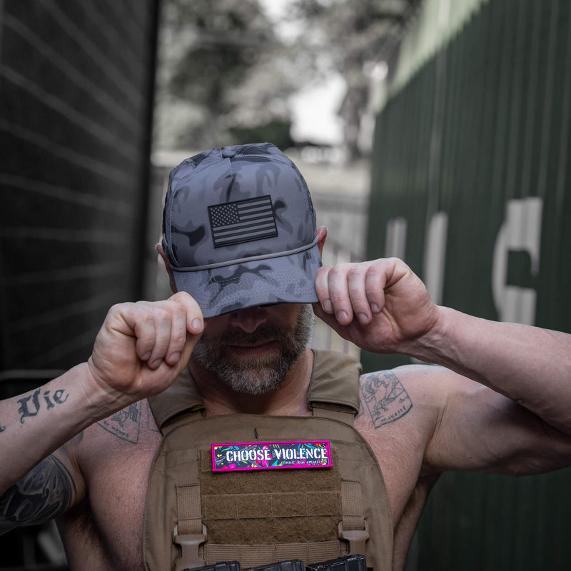 Load image into Gallery viewer, American Flag PVC Patch Waterproof Weekender Snapback
