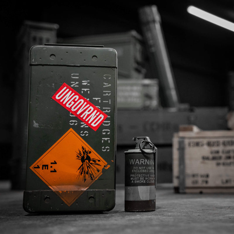 Load image into Gallery viewer, Ungovrnd Distressed Red Decal
