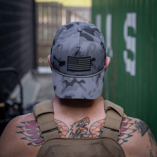 American Flag PVC Patch Waterproof Weekender Snapback