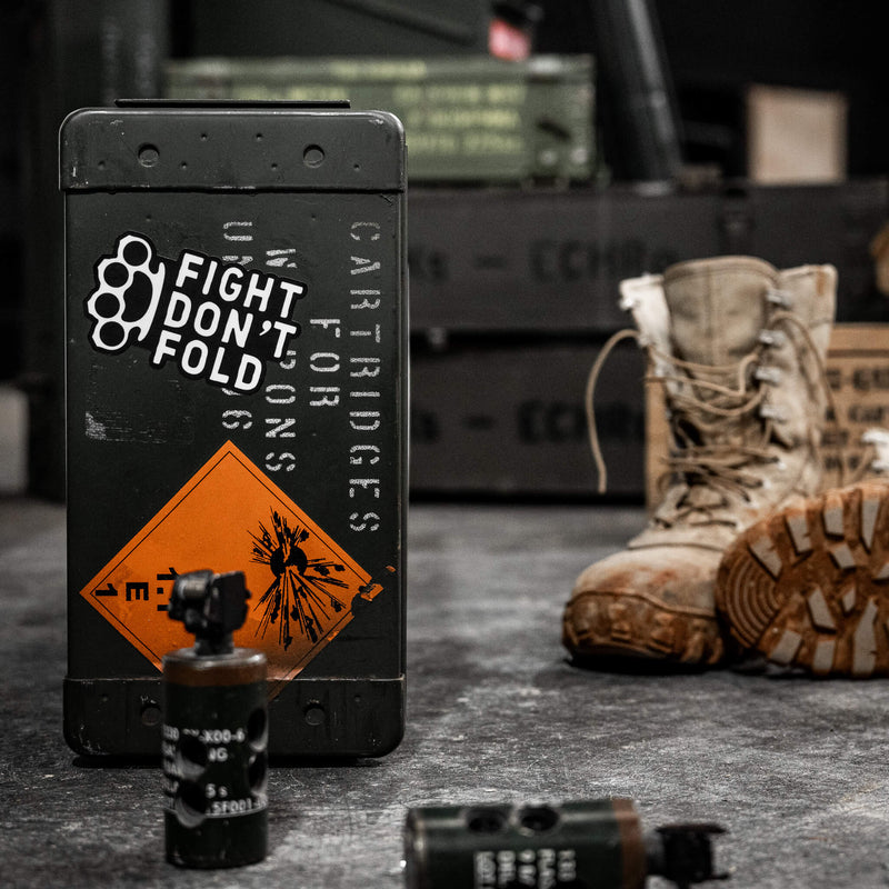 Load image into Gallery viewer, Fight Don&#39;t Fold Decal
