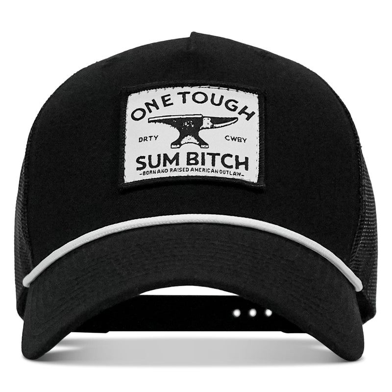 Load image into Gallery viewer, One Tough Sum B*tch Patch Rope Snapback Hat
