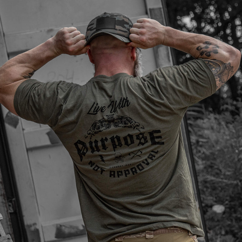 Load image into Gallery viewer, Live With Purpose. Not Approval Men&#39;s T-Shirt
