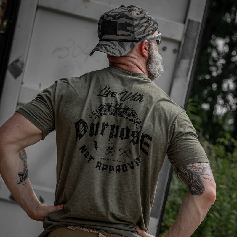 Load image into Gallery viewer, Live With Purpose. Not Approval Men's T-Shirt
