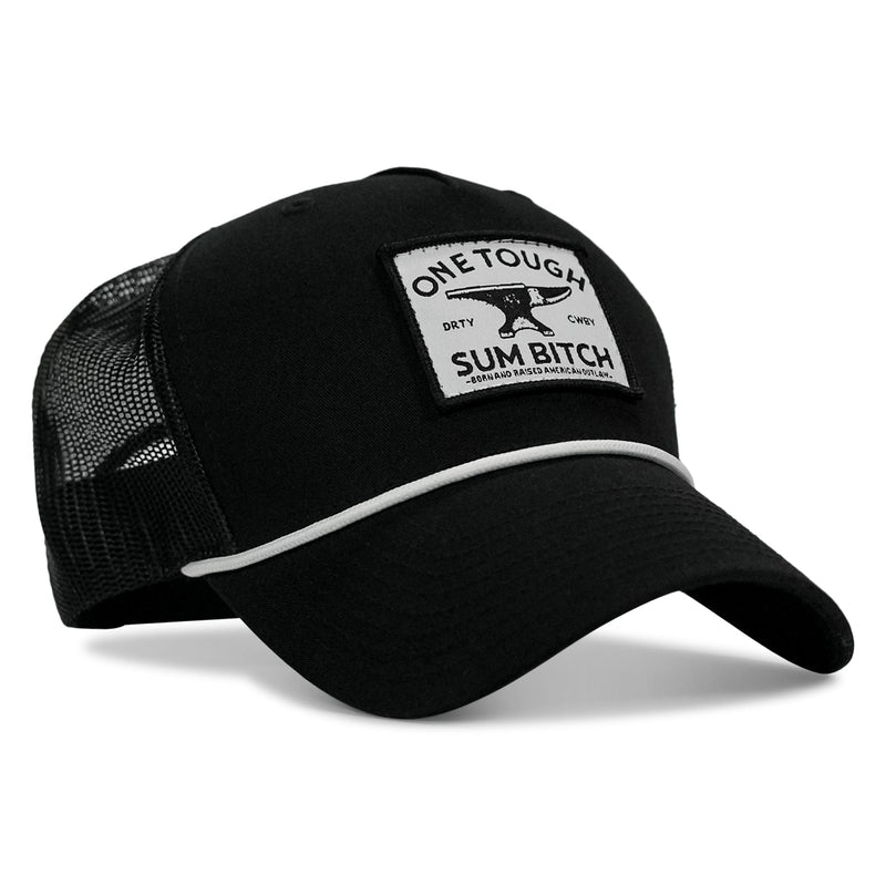 Load image into Gallery viewer, One Tough Sum B*tch Patch Rope Snapback Hat
