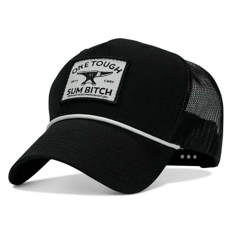 Load image into Gallery viewer, One Tough Sum B*tch Patch Rope Snapback Hat
