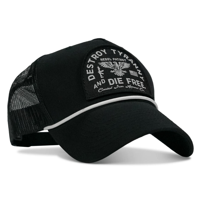 Load image into Gallery viewer, Destroy Tyranny and Die Free Patch Rope Snapback Hat
