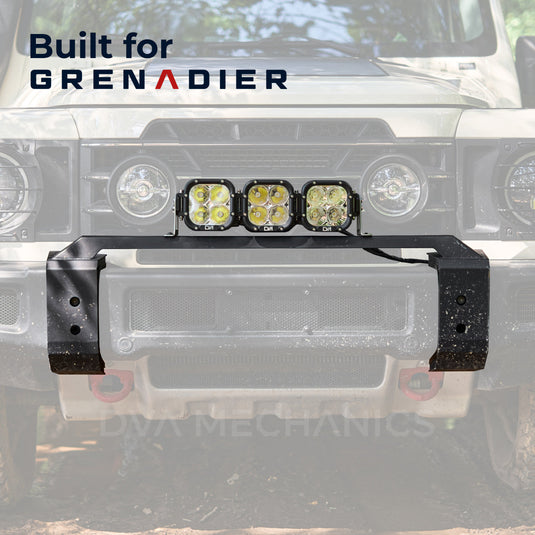 INEOS Grenadier Front Bumper Light Kit (Mount + 3-Light LED Bar)