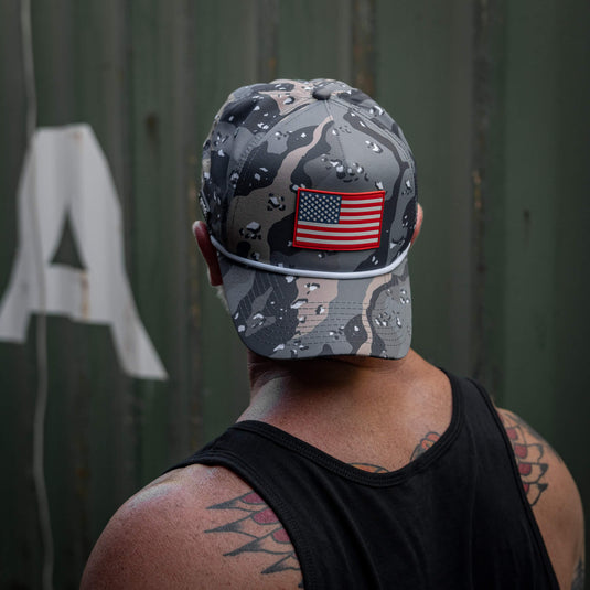 American Flag PVC Patch Waterproof Weekender Snapback