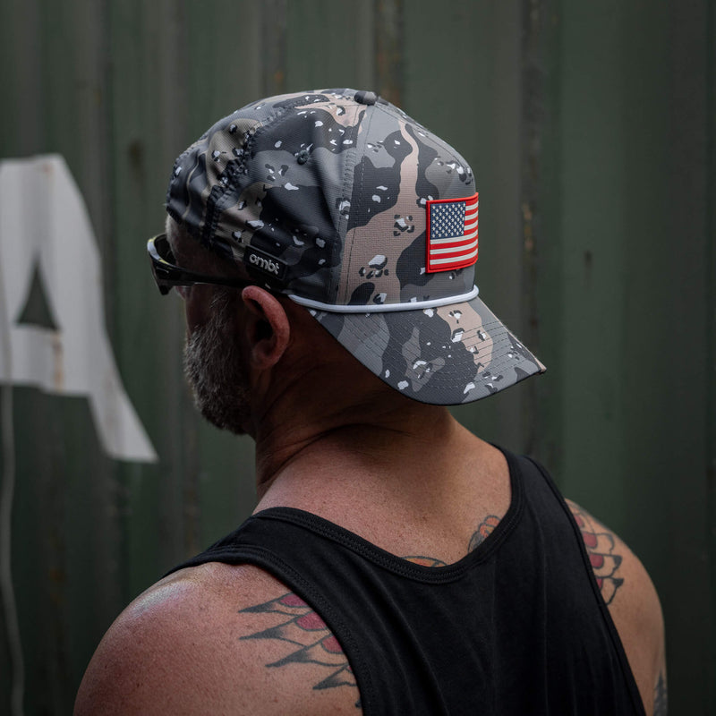 Load image into Gallery viewer, American Flag PVC Patch Waterproof Weekender Snapback
