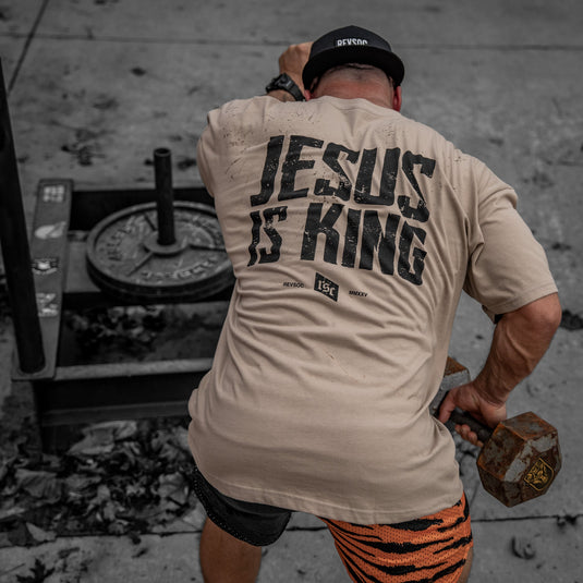 Jesus Is King Heavyweight Men's T-Shirt