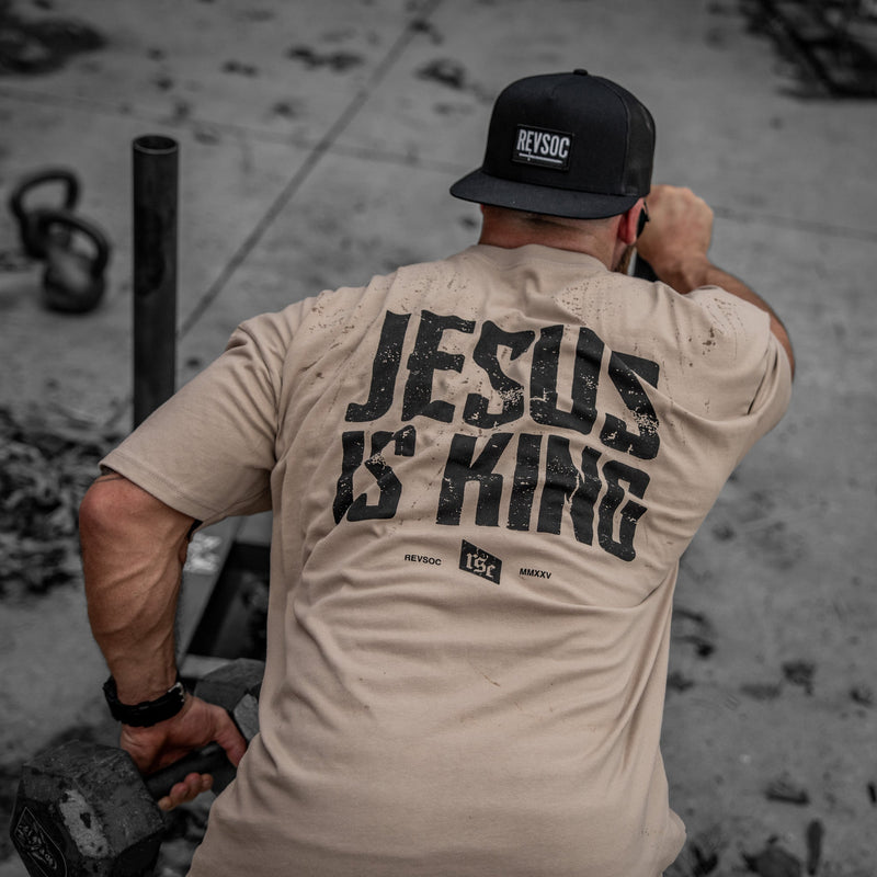 Load image into Gallery viewer, Jesus Is King Heavyweight Men's T-Shirt
