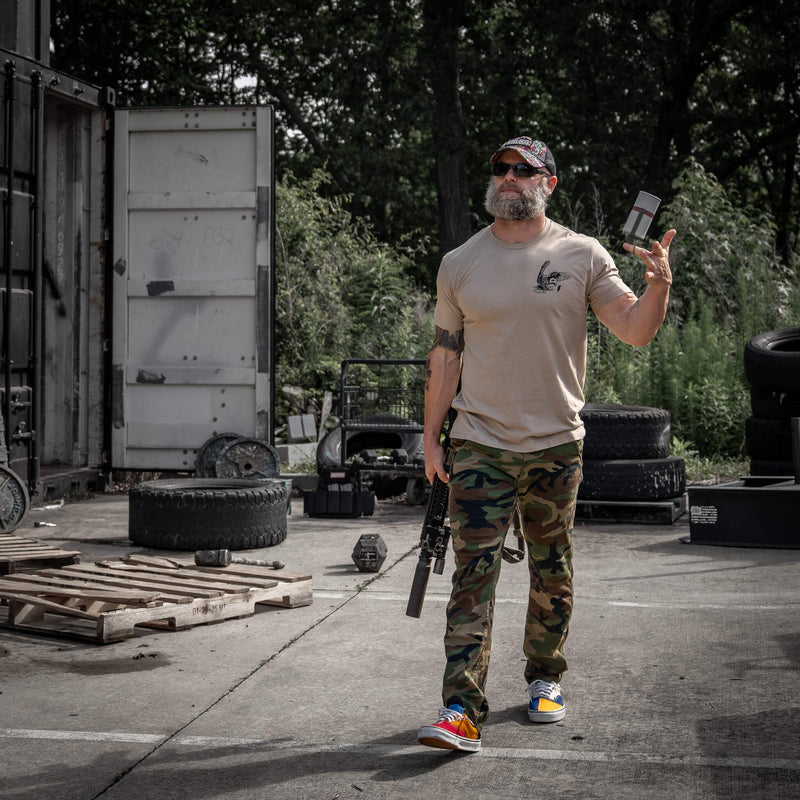 Load image into Gallery viewer, Become A Threat To The Darkness Men&#39;s T-Shirt
