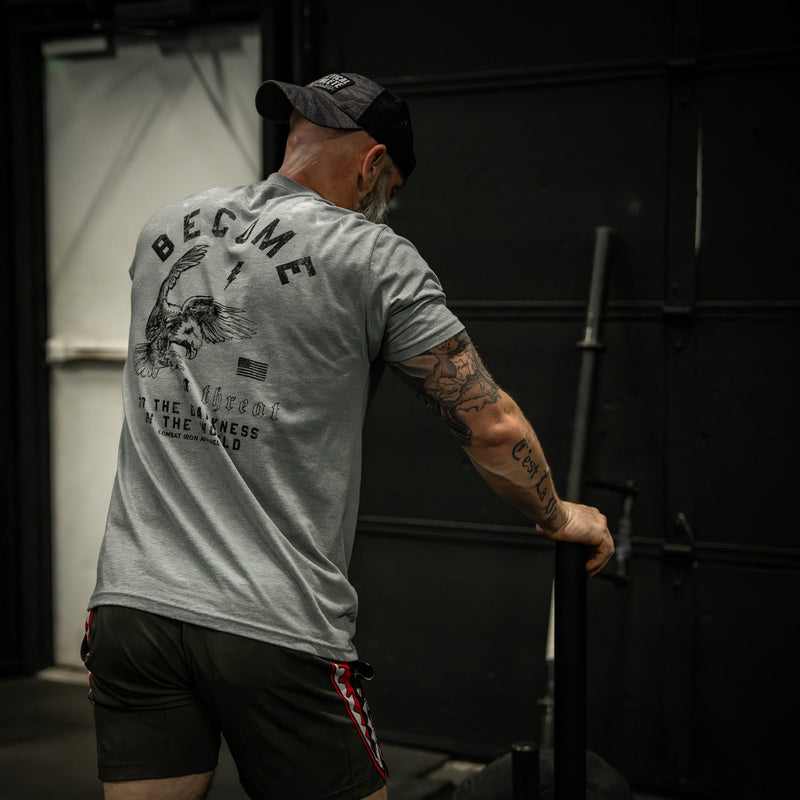 Load image into Gallery viewer, Become A Threat To The Darkness Men's T-Shirt
