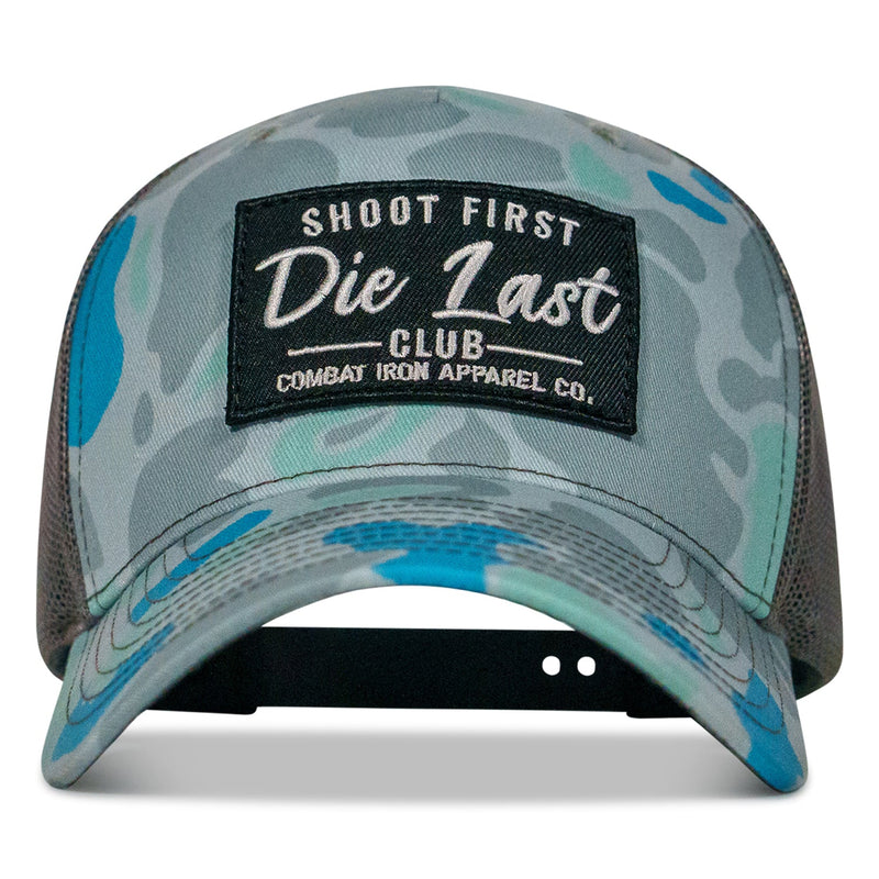 Load image into Gallery viewer, Shoot First. Die Last. Club Patch Snapback
