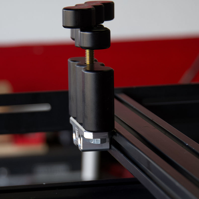Load image into Gallery viewer, Billet aluminum Rotopax mount adapter for extrusion roof rack cross bars.
