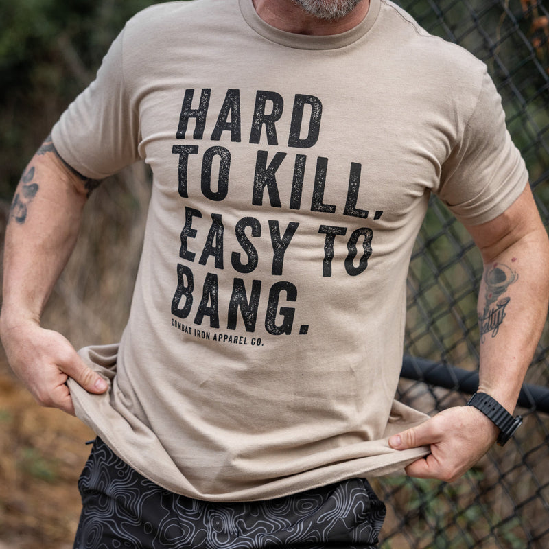 Load image into Gallery viewer, Hard to Kill. Easy to Bang. Men's T-Shirt
