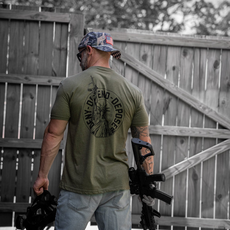 Load image into Gallery viewer, Deny. Defend. Depose Men's T-Shirt
