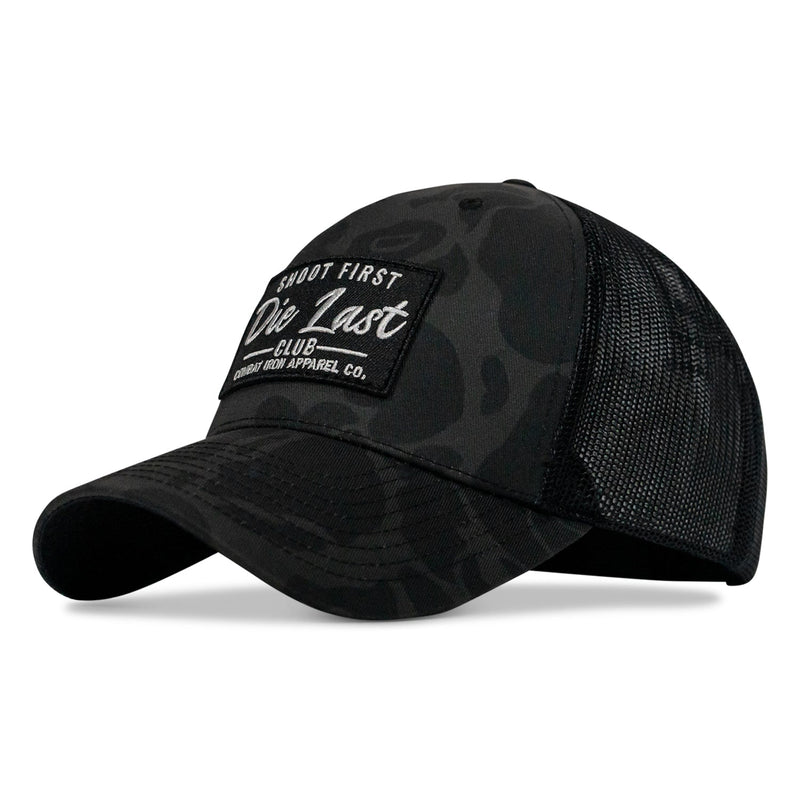 Load image into Gallery viewer, Shoot First. Die Last. Club Patch Snapback
