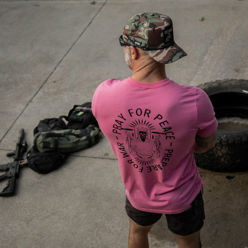 Load image into Gallery viewer, Pray For Peace. Prepare For War. Men&#39;s T-Shirt
