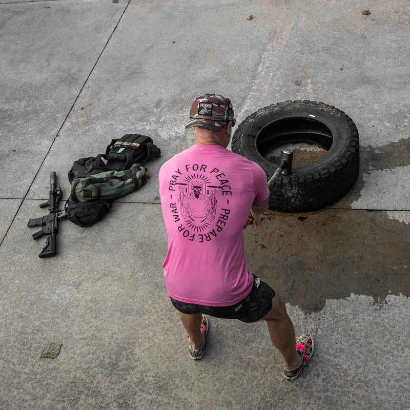 Load image into Gallery viewer, Pray For Peace. Prepare For War. Men&#39;s T-Shirt
