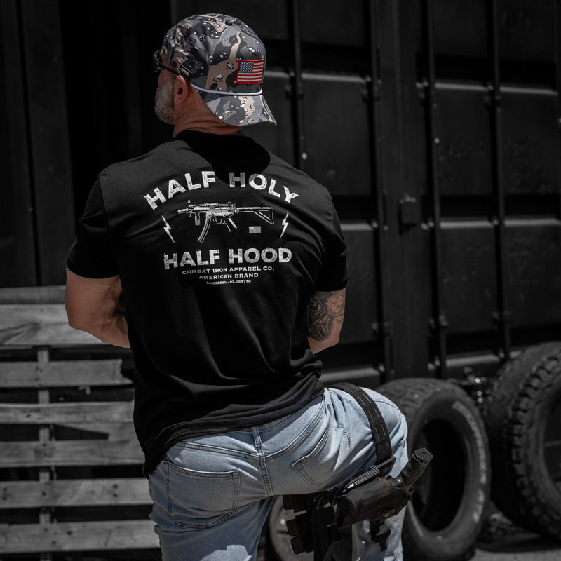 Load image into Gallery viewer, Half Holy. Half Hood Men's T-Shirt
