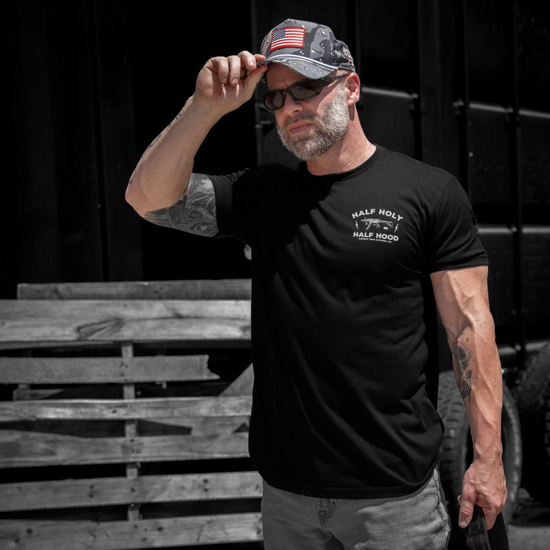 Load image into Gallery viewer, Half Holy. Half Hood Men's T-Shirt
