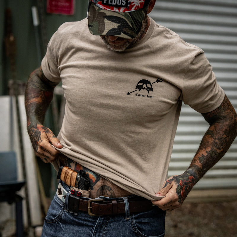 Load image into Gallery viewer, The Devil Whispered I'm Coming For You Men's T-Shirt
